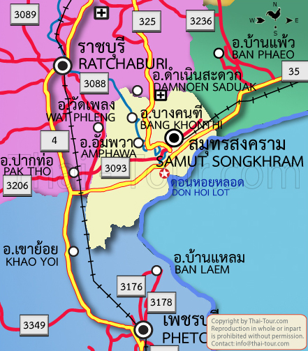 แผนที่อัมพวา